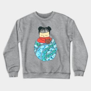 Sleeping Girl Crewneck Sweatshirt